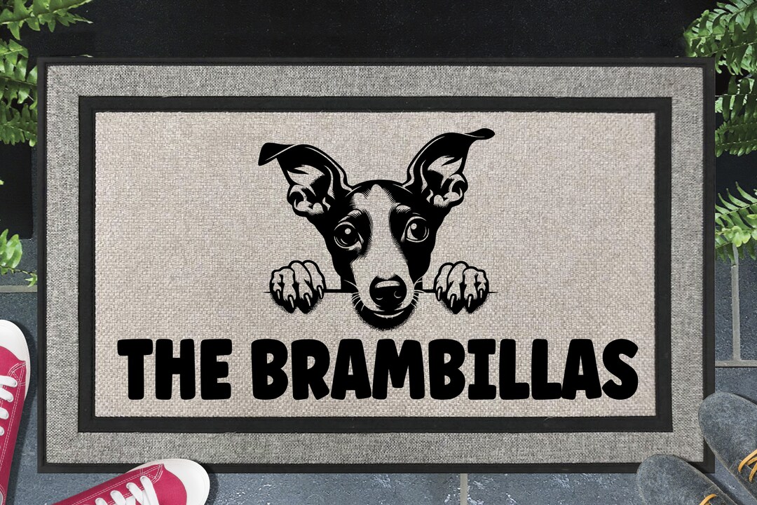 Italian Greyhound Doormat Personalized Italian Greyhound Door Mat All Weather Welcome Mat 18